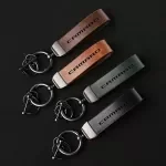 Custom Leather Keychain with Logo for Chevrolet Camaro - Stylish Car Key Ring