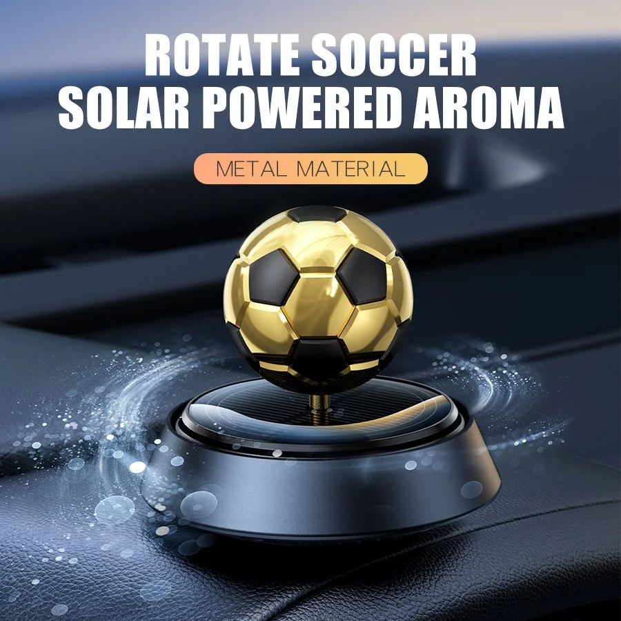 Solar Rotating Football Car Air Freshener