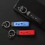 Suede Leather Car Keychain with 3D Imprint for KIA GT Line & More