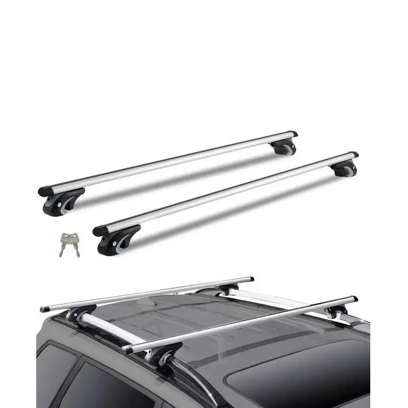 Universal Aluminum Roof Rack Crossbars 200LBS Load Capacity