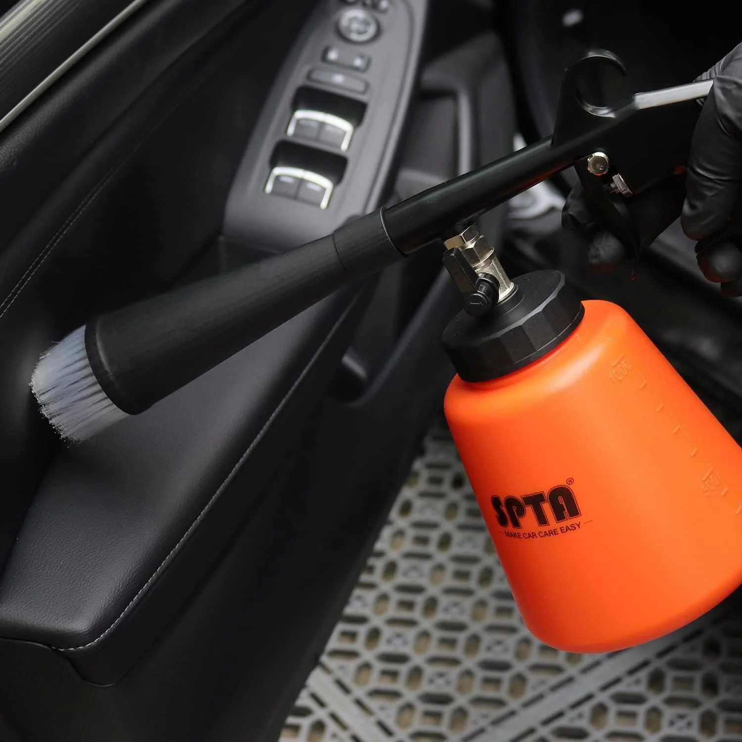 1L High Pressure Car Cleaning Gun with Metal Spinner for Deep Interior Detailing