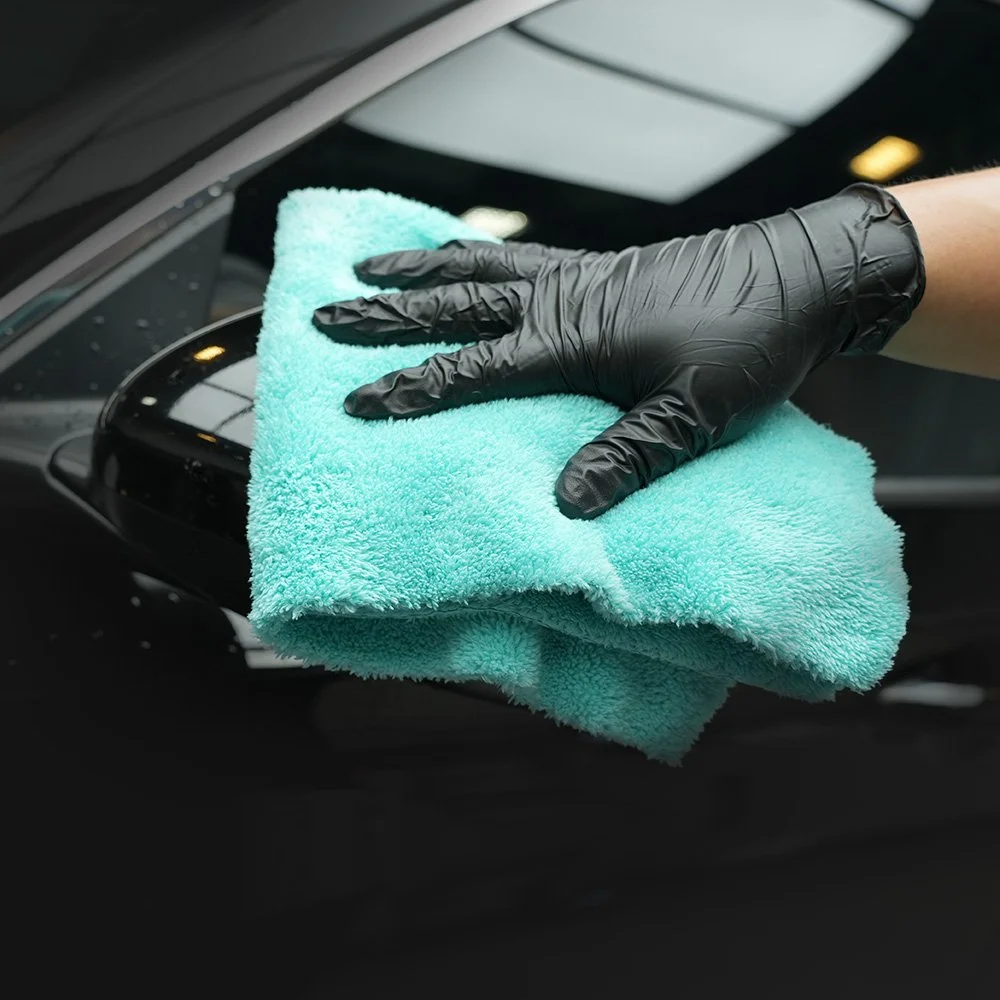 20-Pack Teal Blue Microfiber Detailing Towels 420GSM 18 x 16 in for Car Care
