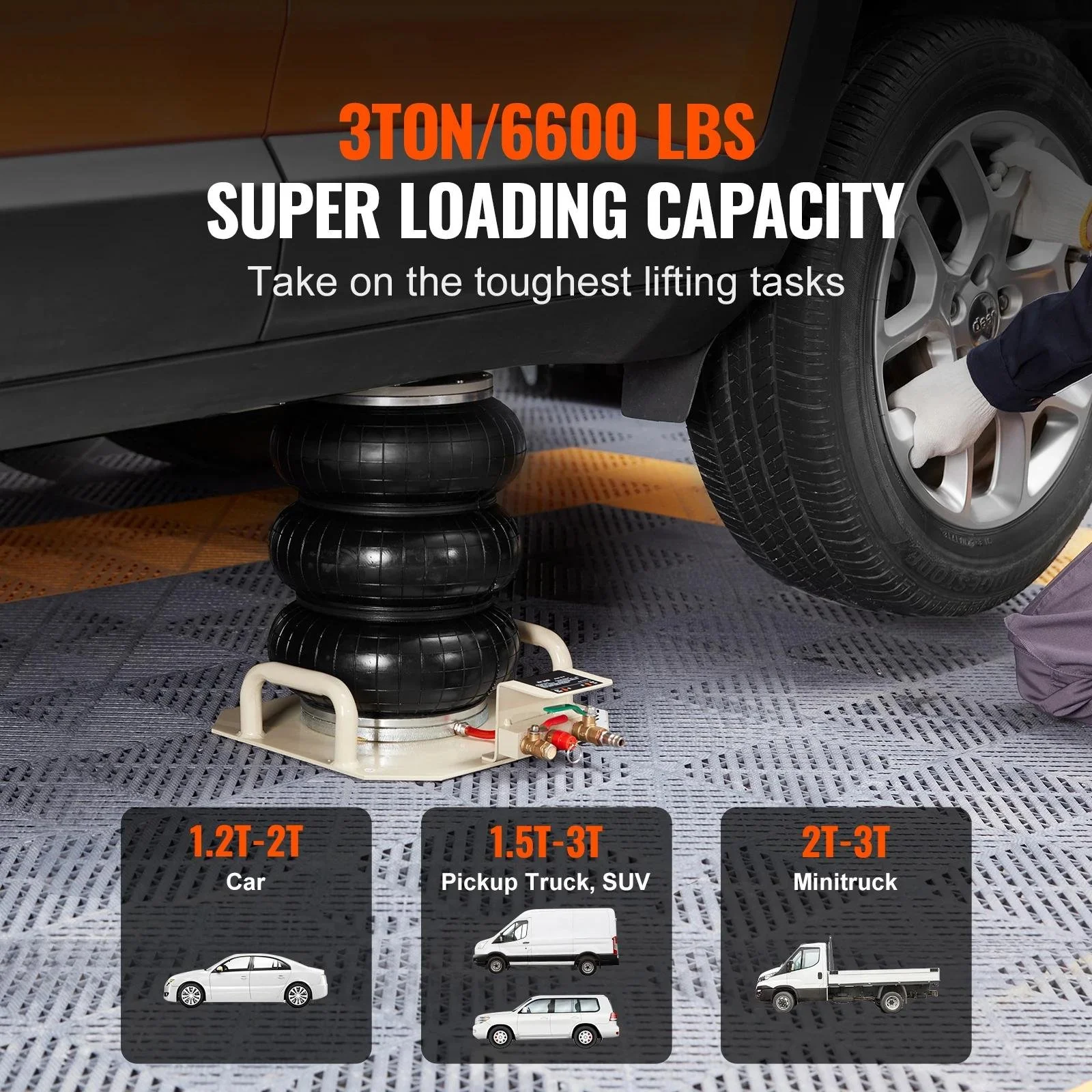3-Ton Double Air Bag Jack