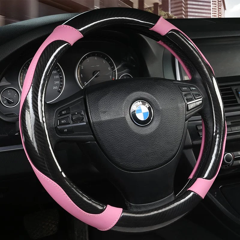 Premium Non-Slip Microfiber Leather Steering Wheel Cover