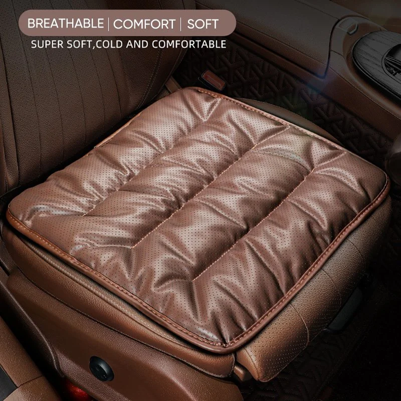 Universal PU Leather Car Seat Covers with Breathable Anti-Slip Design