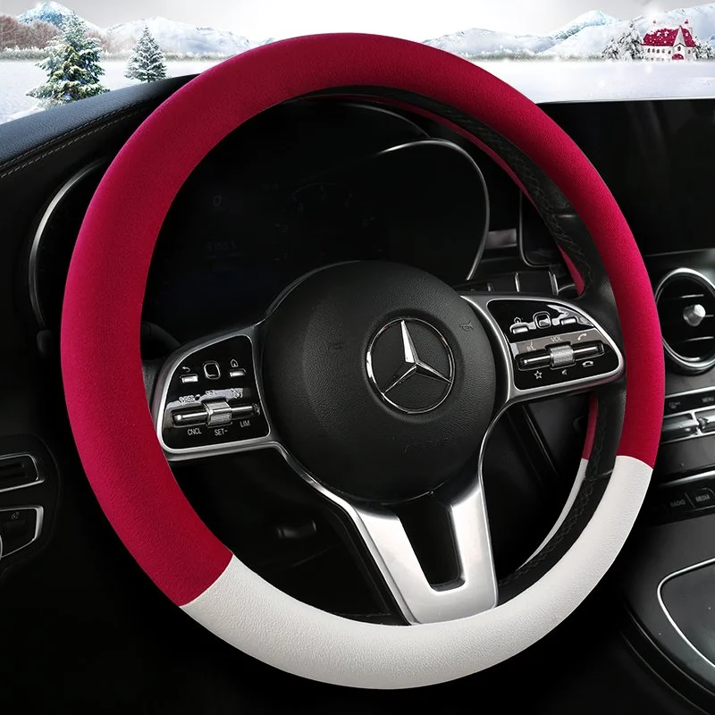 Soft Flocking Steering Wheel Cover for Comfortable Grip
