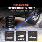 3 Ton Triple Bag Pneumatic Air Jack with Wheels & Long Handle