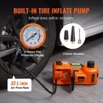 5-Ton Electric Hydraulic Car Jack with Air Pump and LED Light