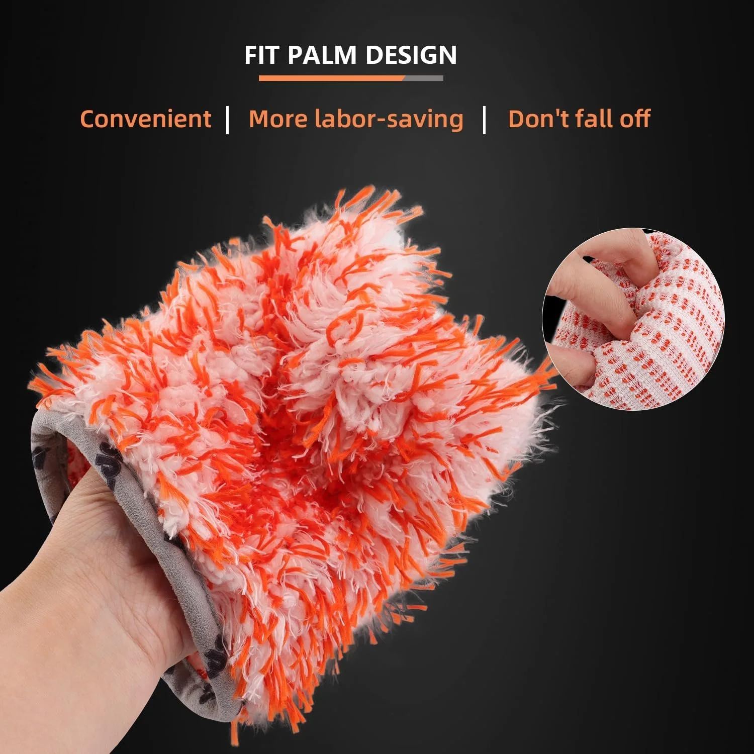 Ultra-Absorbent Plush Microfiber Car Wash Mitt Gloves – 5 Pack
