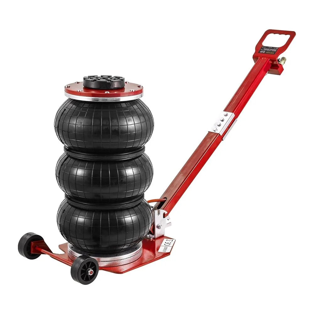 Heavy Duty Pneumatic Air Jack 3 Ton Triple Bag Quick Lift Car Jack