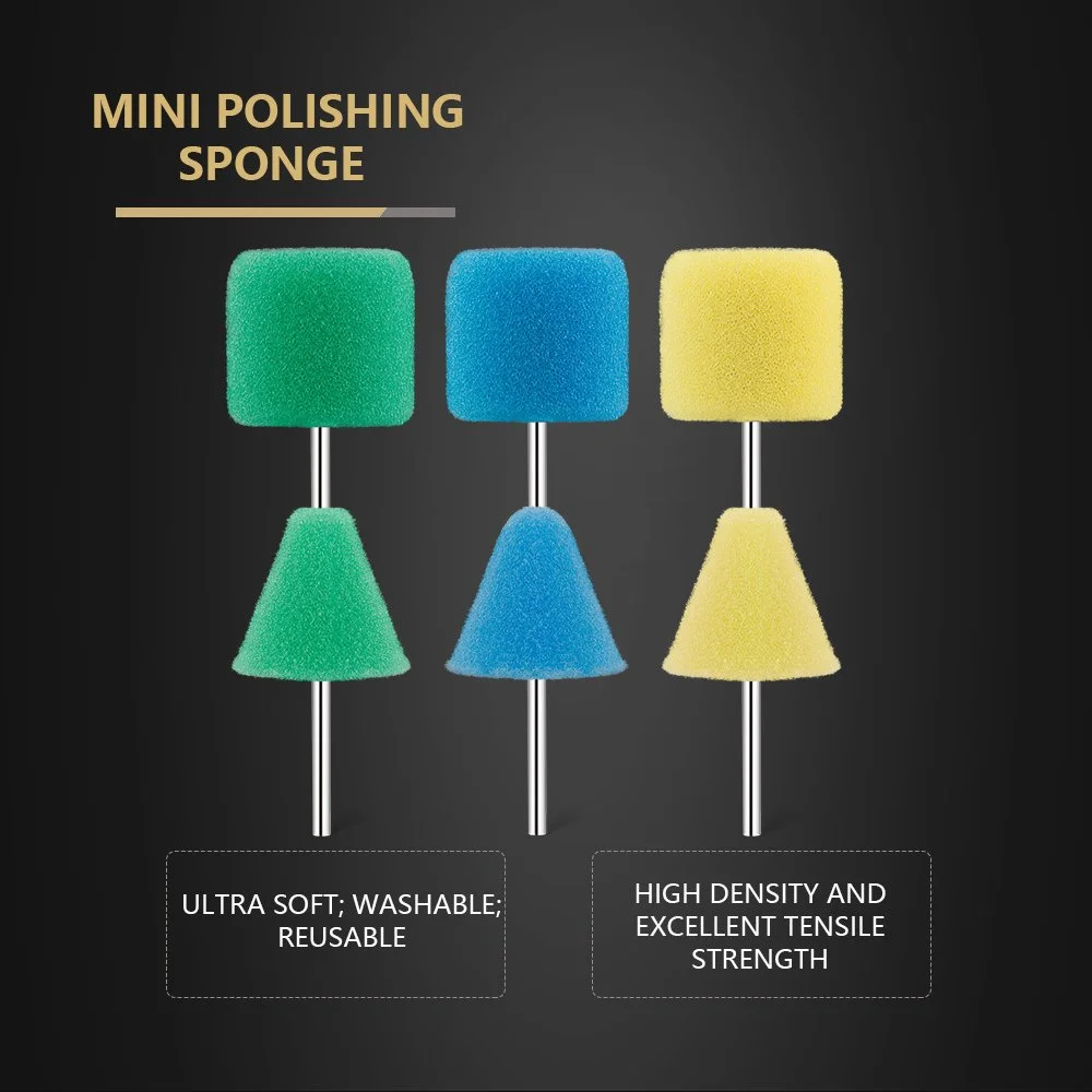 5-Piece Mini Detailing Sponge Pads for Rotary Tools – Precision Polishing Set