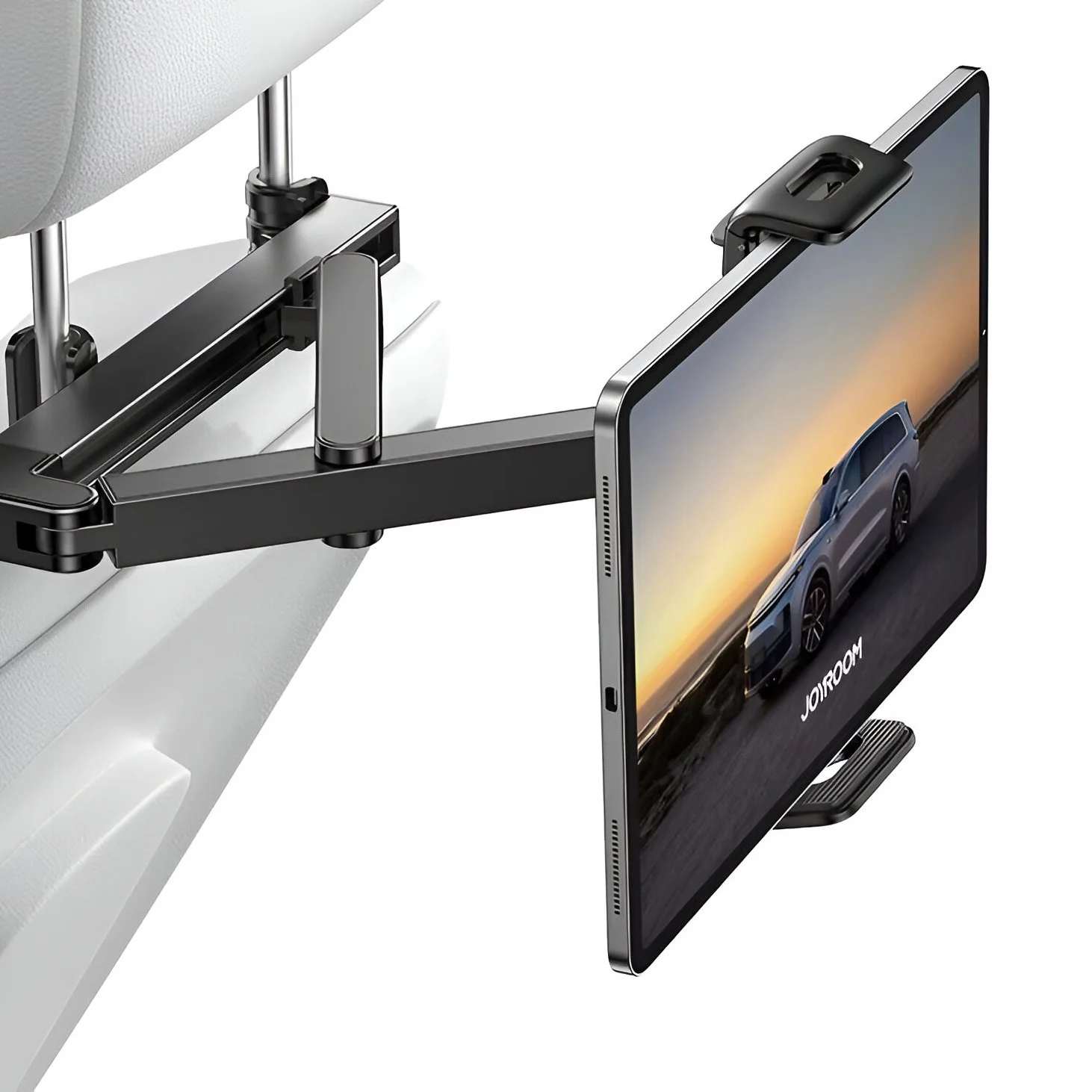 360° Adjustable Car Headrest Tablet & Phone Holder for Backseat Travel