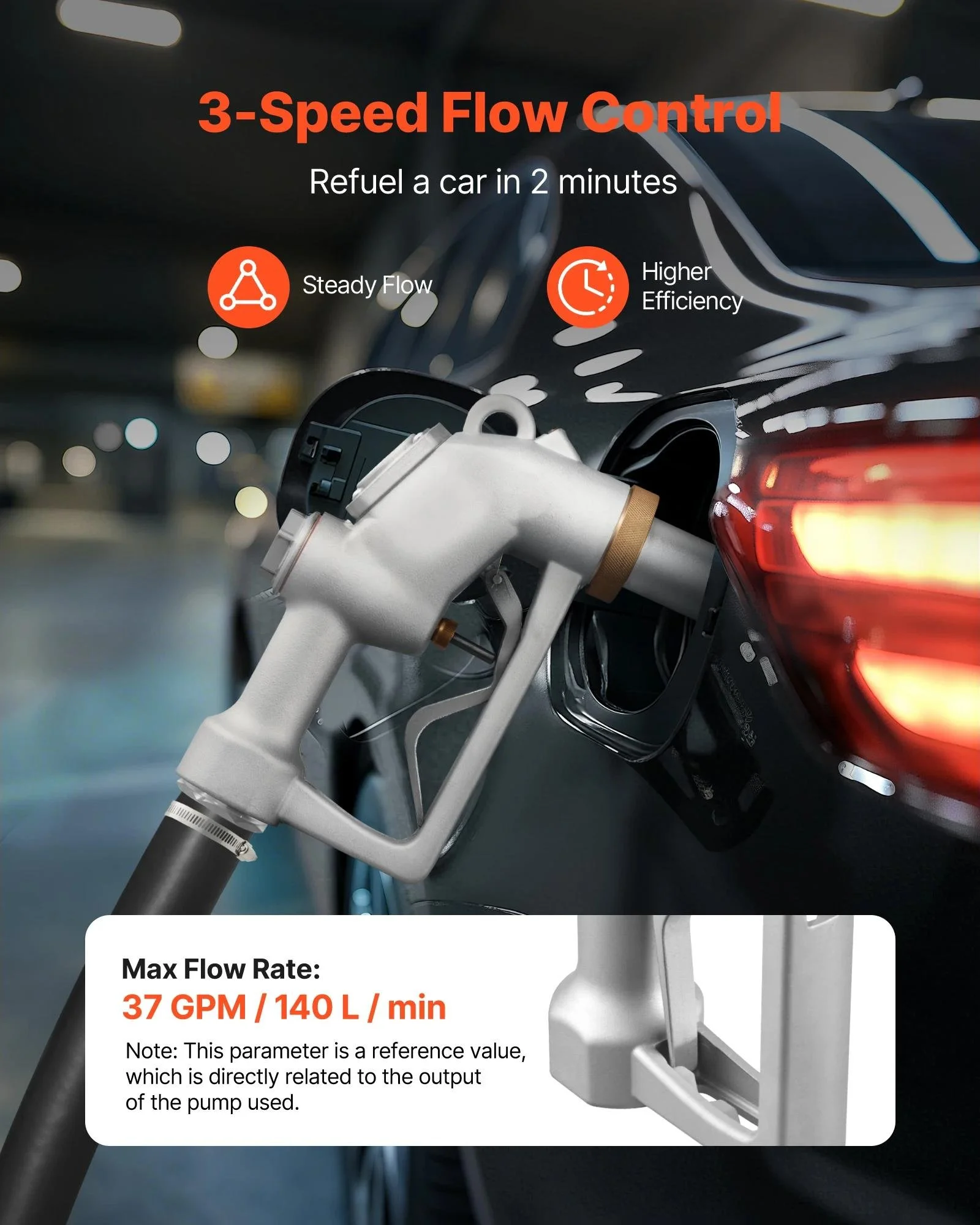 1.5 Inch Automatic Fuel Nozzle with Swivel