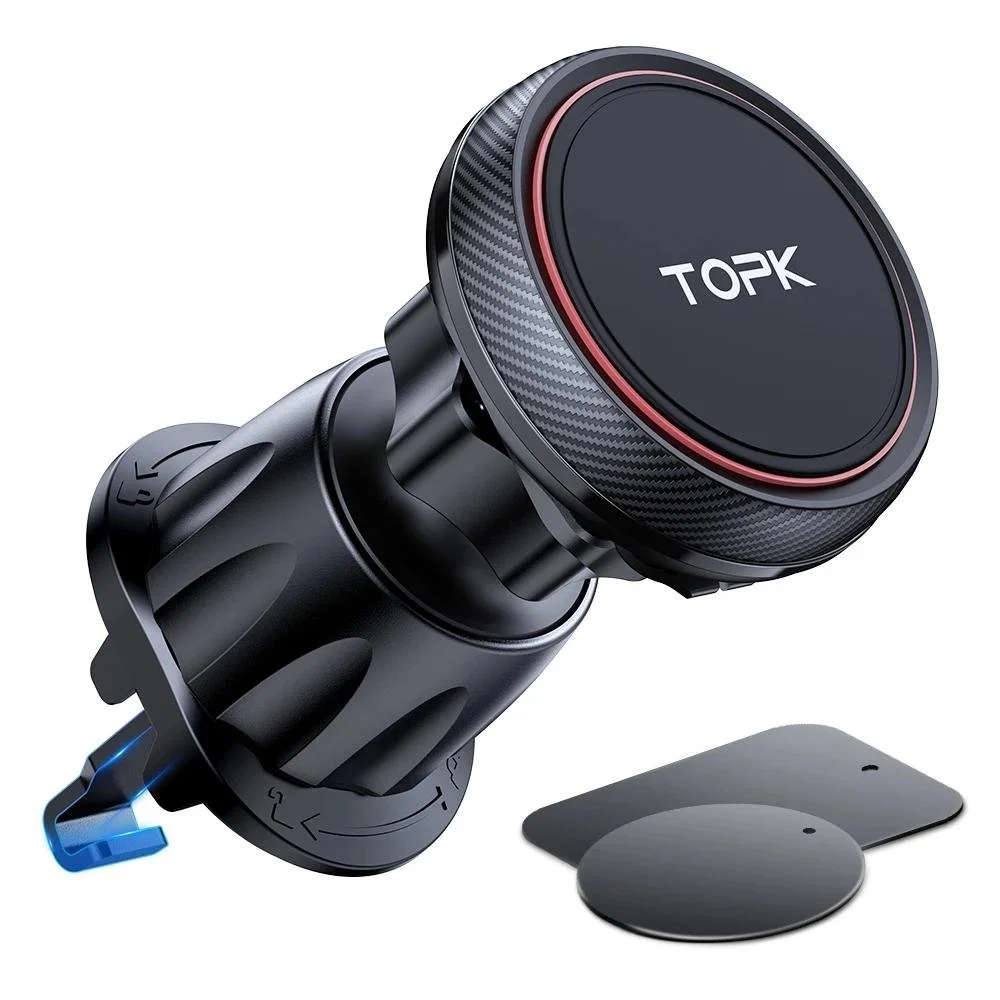 Magnetic Car Phone Mount – Air Vent Holder with 6 Strong Magnets