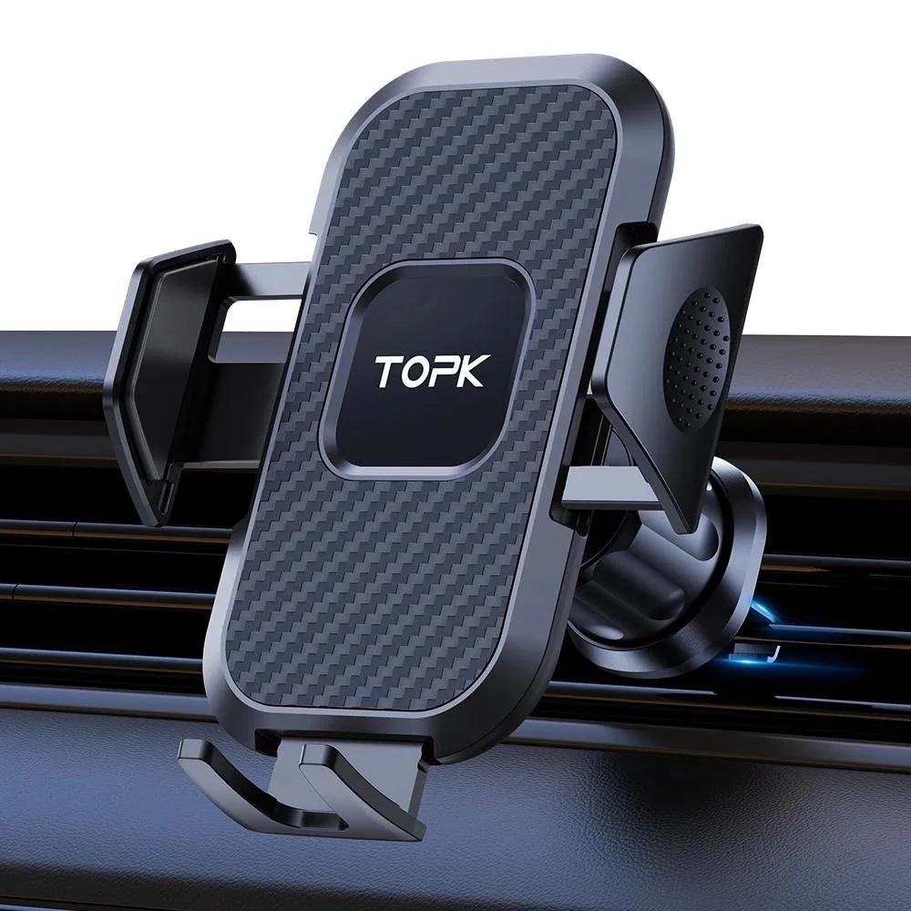Universal Car Phone Holder Mount – Auto Locking Air Vent Stand for iPhone & Samsung