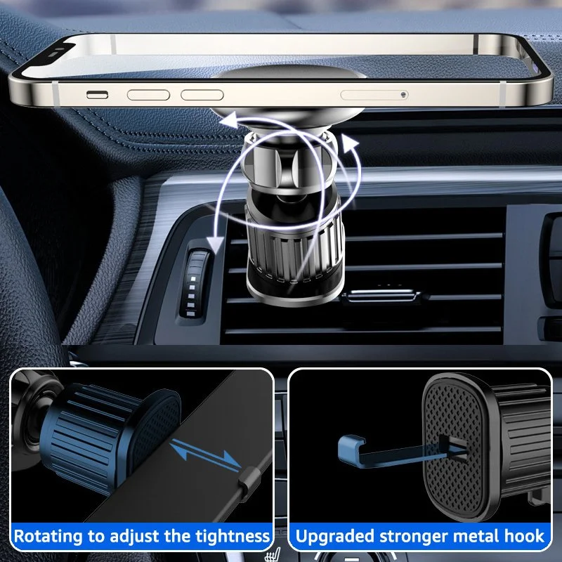 Universal Magnetic Car Phone Mount for Air Vent – Mobile Stand GPS Holder