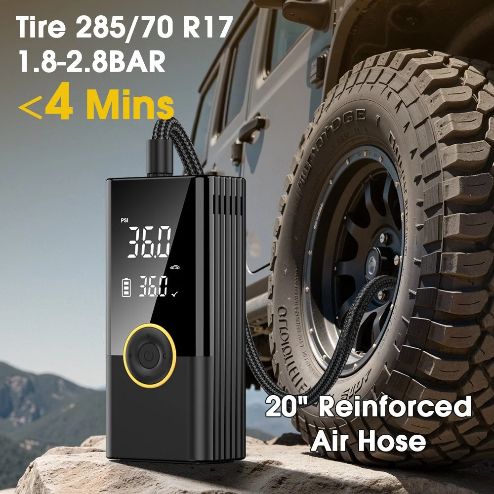 Portable Digital Tire Inflator – Fast Air Pump for Cars, Bikes & Sports Gear