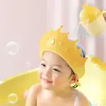 Adjustable Baby Shower Cap for Bathing & Shampoo - Eye Protection for Kids 0-6Y