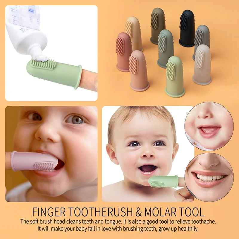 5-Pack Soft Silicone Baby Finger Toothbrush