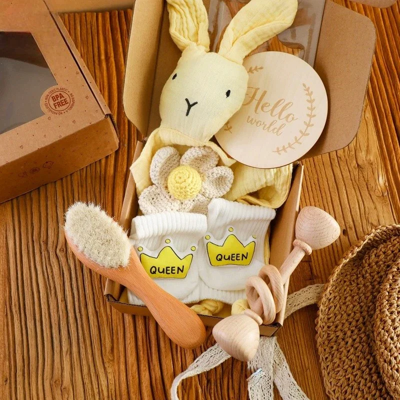 Baby Shower Cotton Blanket & Bath Set