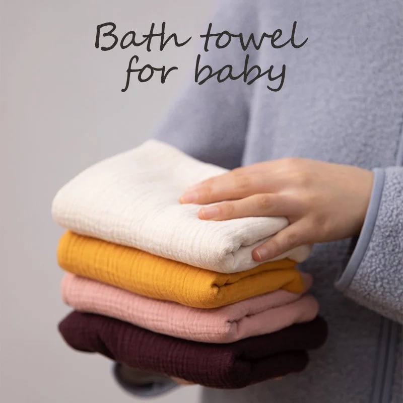 100% Cotton Baby Towel – Soft Absorbent Facecloth, Bath Towel, Burp Cloth