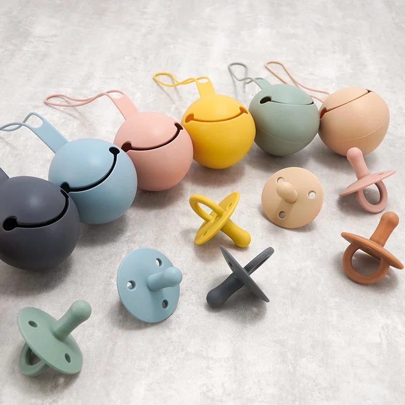 Food Safe Silicone Nipple & Pacifier Holder for Newborns