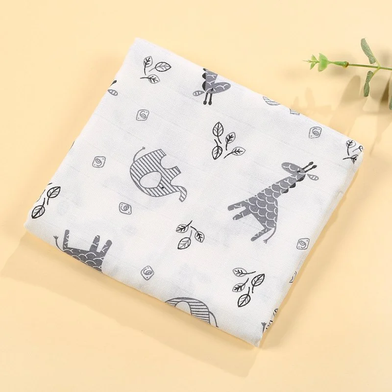 Soft Muslin Baby Swaddle Blanket & Multi-Function Infant Quilt
