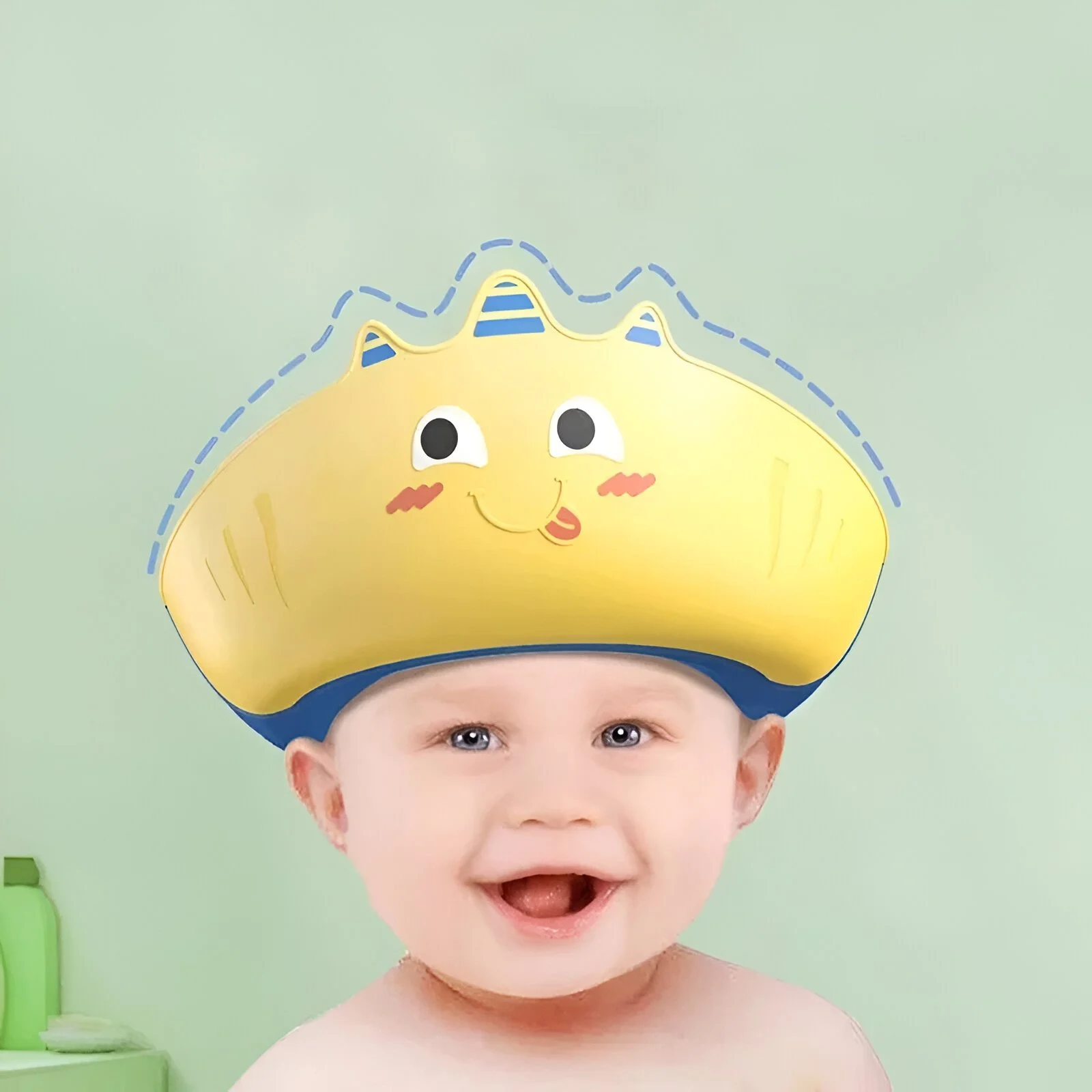 Adjustable Hair Wash Hat for Kids - Soft, Safe, and Comfortable Shower Cap
