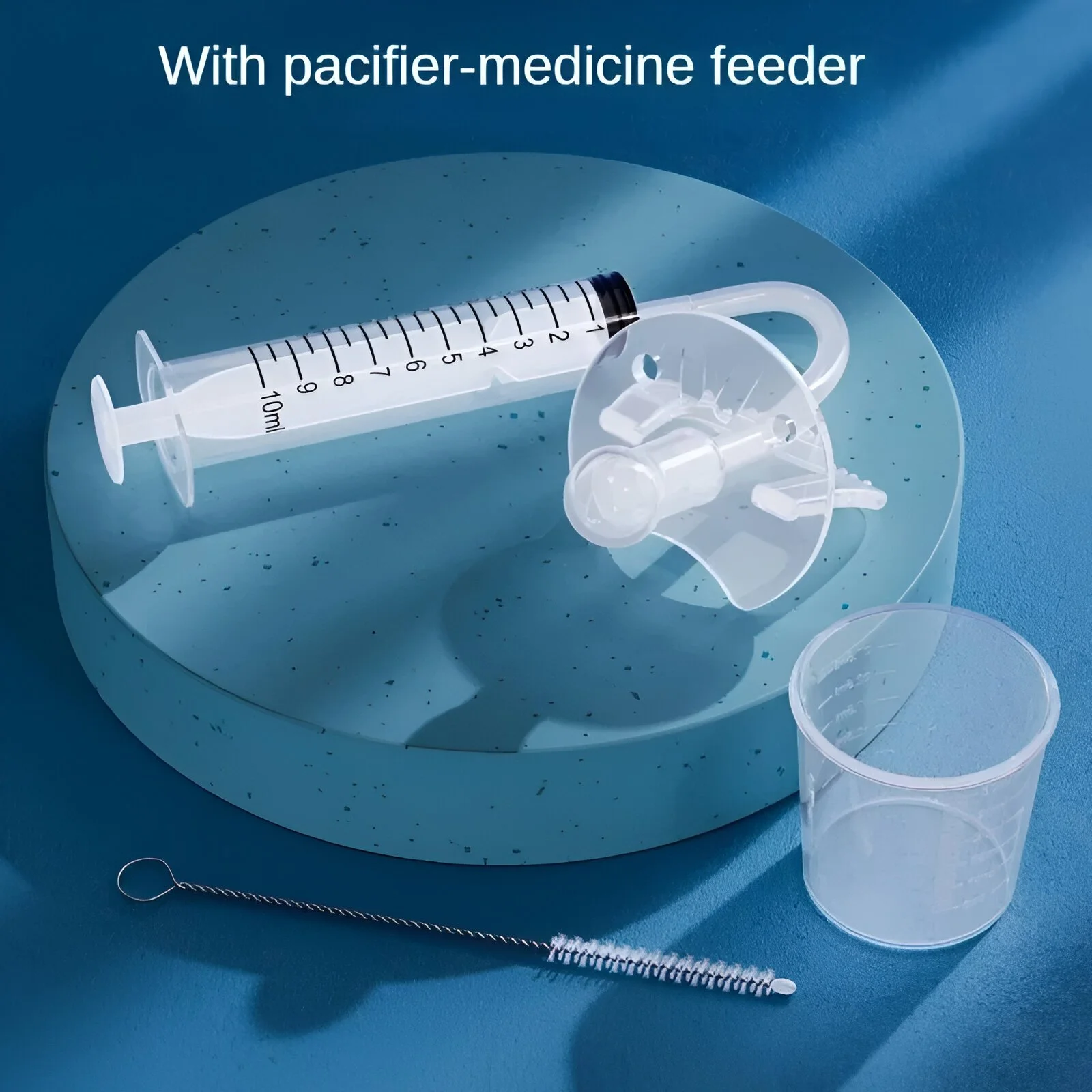 Baby Pacifier Medicine Dispenser Kit with Oral Feeding Syringe – 10ml Liquid Dropper Feeder