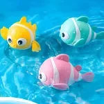 Popular Baby Bath Toy Clown Fish with Chain