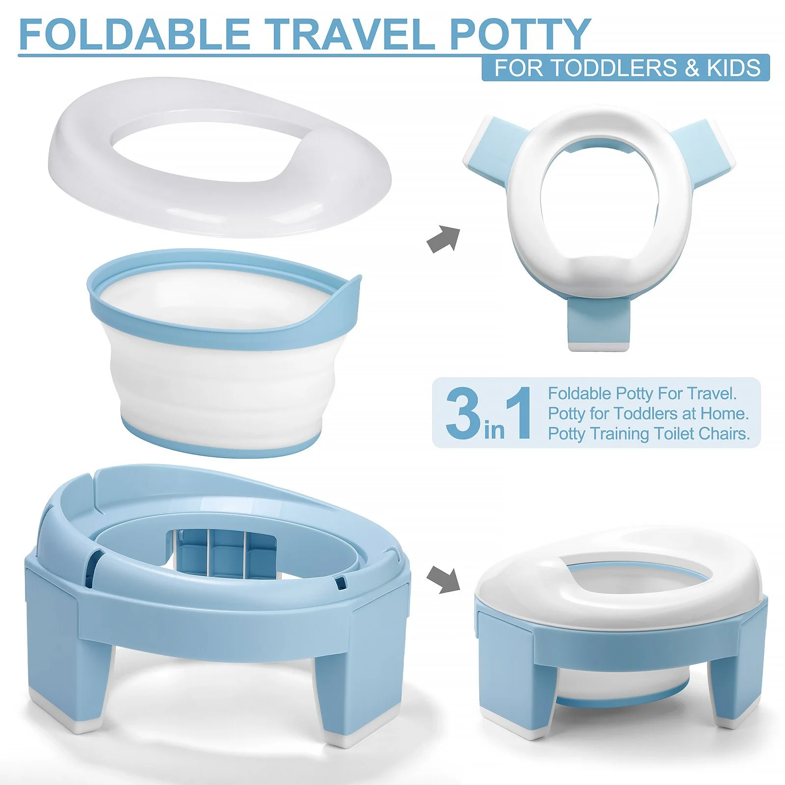 Portable Silicone Baby Potty Training Seat