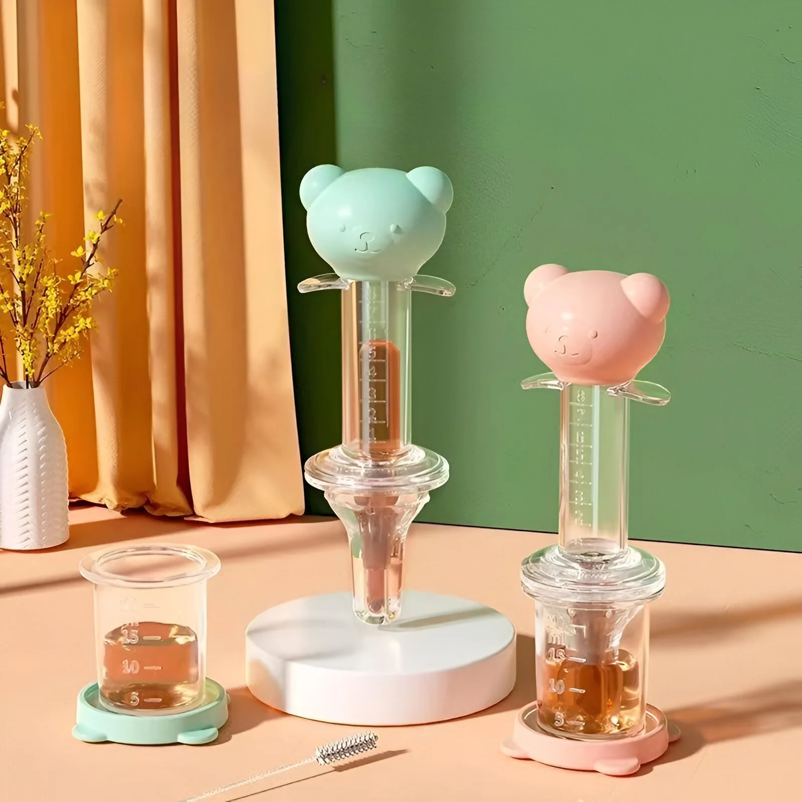 Cartoon Bear Baby Medicine Feeder