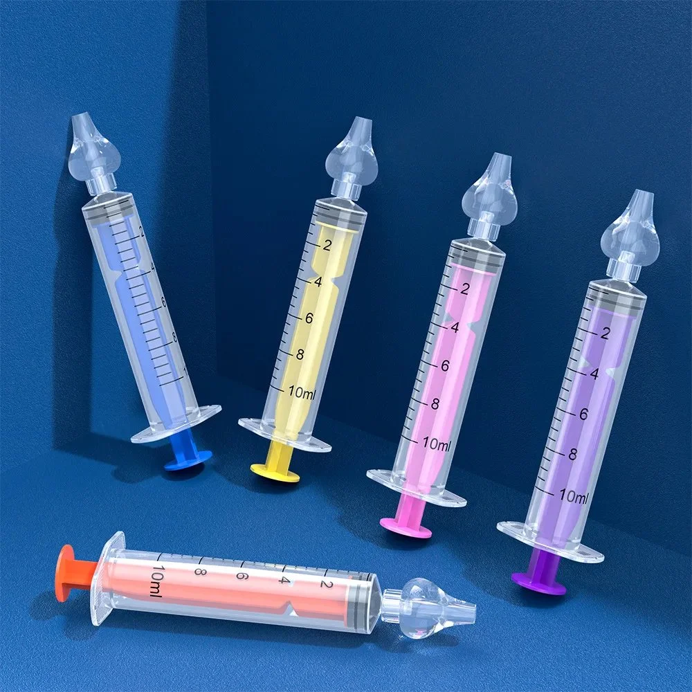 2-Pack Baby Nasal Cleaner Syringe - Gentle Nasal Aspirator for Kids