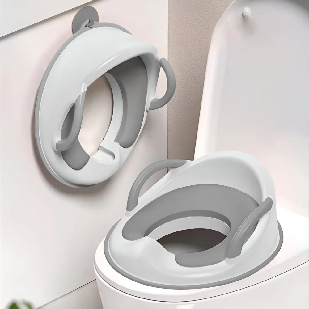 Kids Potty Training Toilet Seat with Splash Guard & Anti-Slip Pads