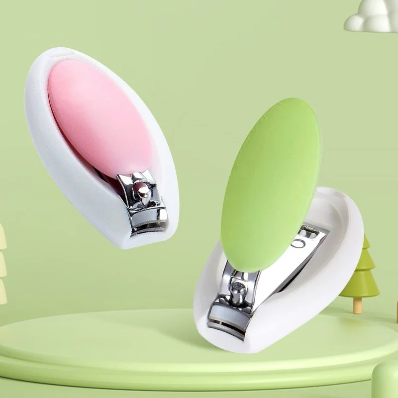 Safe Anti-Clip Baby Nail Clippers with Mini Scissors for Infants and Kids