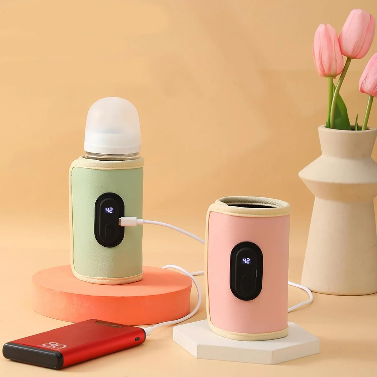 Adjustable USB Milk Bottle Insulated Sleeve
