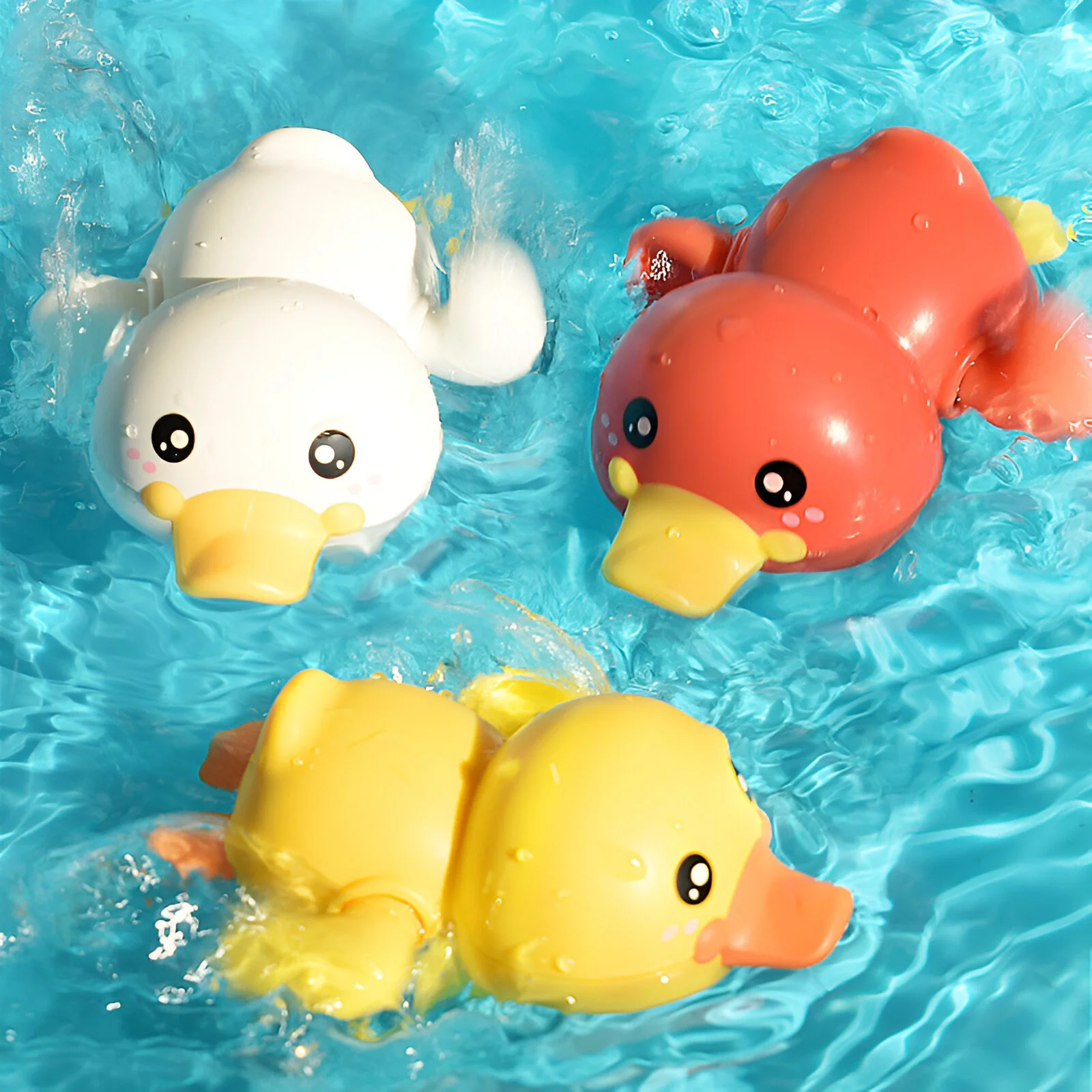 Cute Duck Wind-Up Bath Toy for Kids