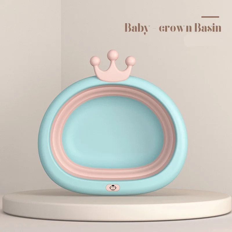 Portable Silicone Baby Folding Washbasin