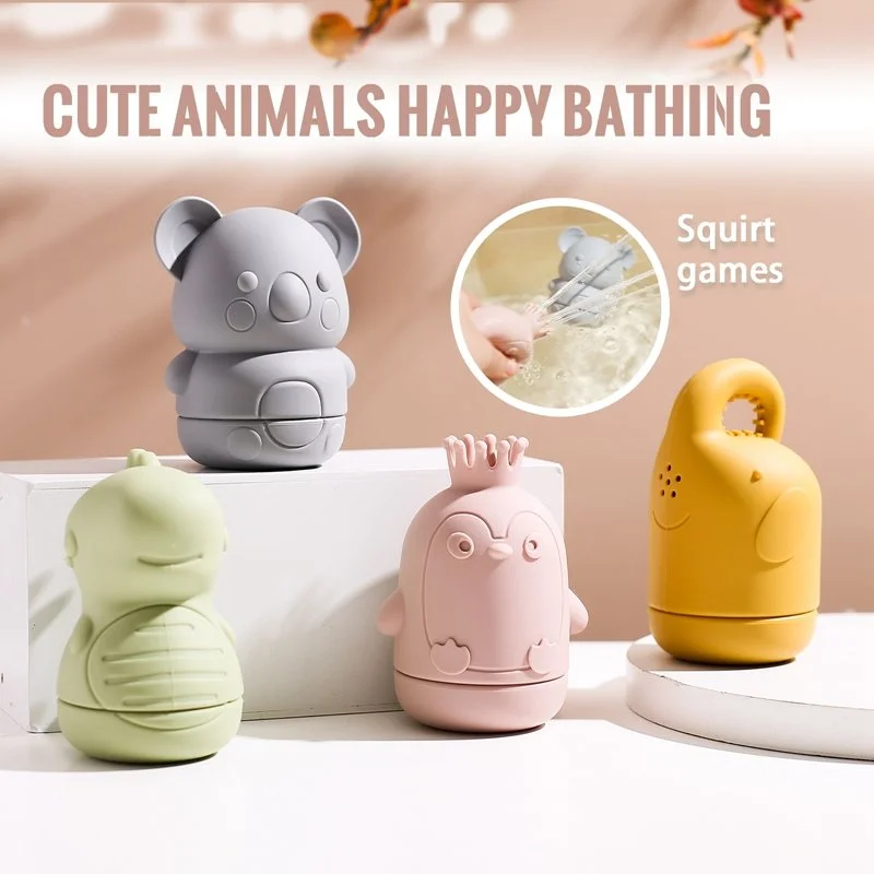 Cute Animal Water Spraying Baby Bath Toys