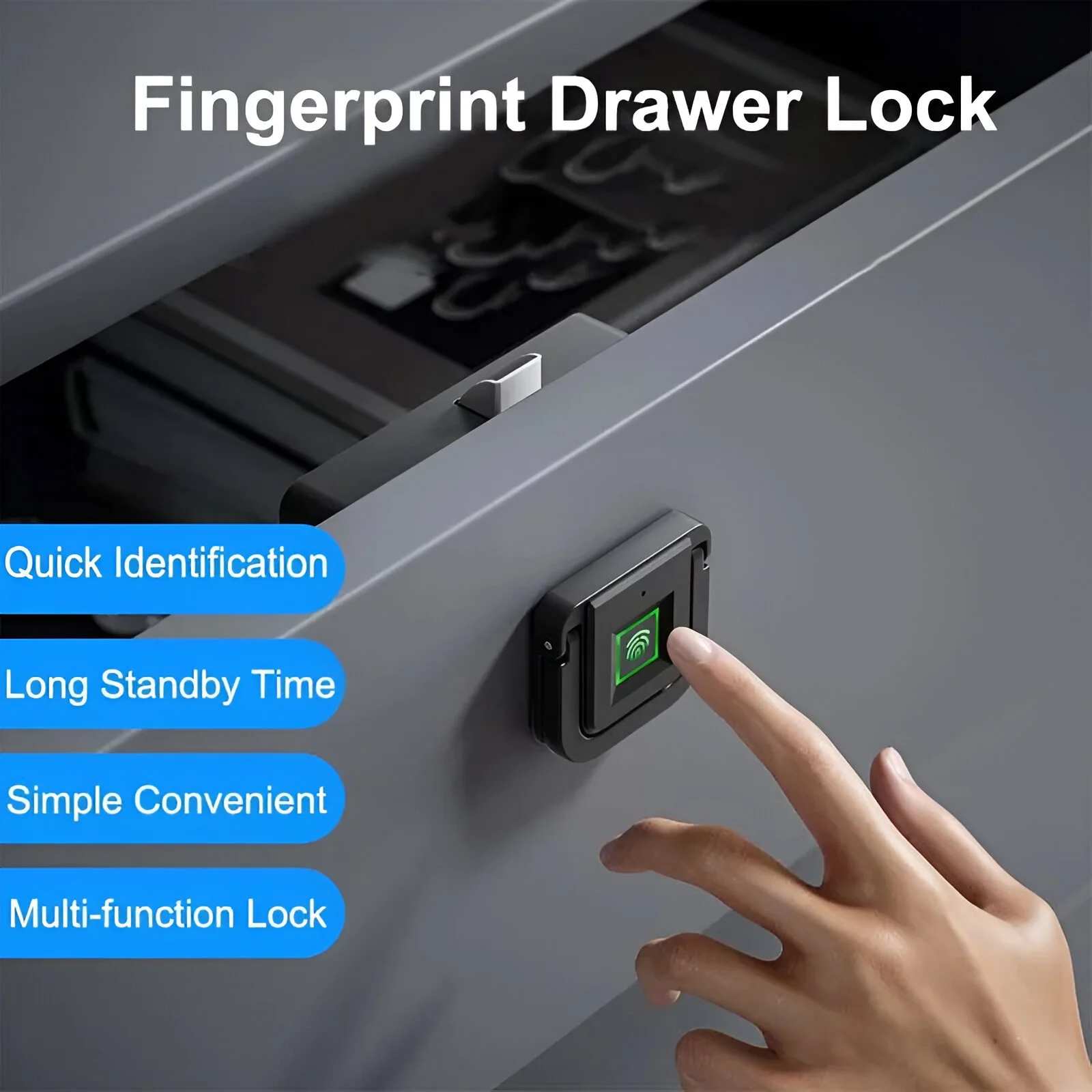 Fingerprint Drawer Lock