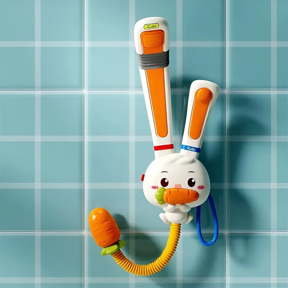 Baby Bath Toy Electric Shower Rabbit Carrot Water Sprinkler for Toddlers