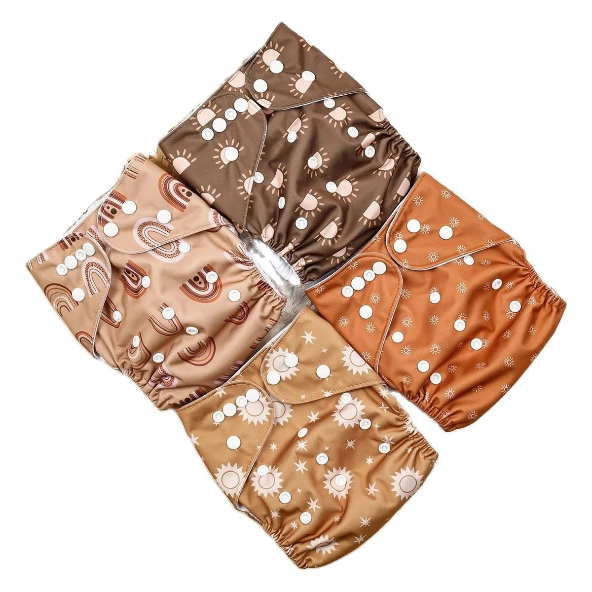 4-Pack Waterproof Pocket Diaper Set