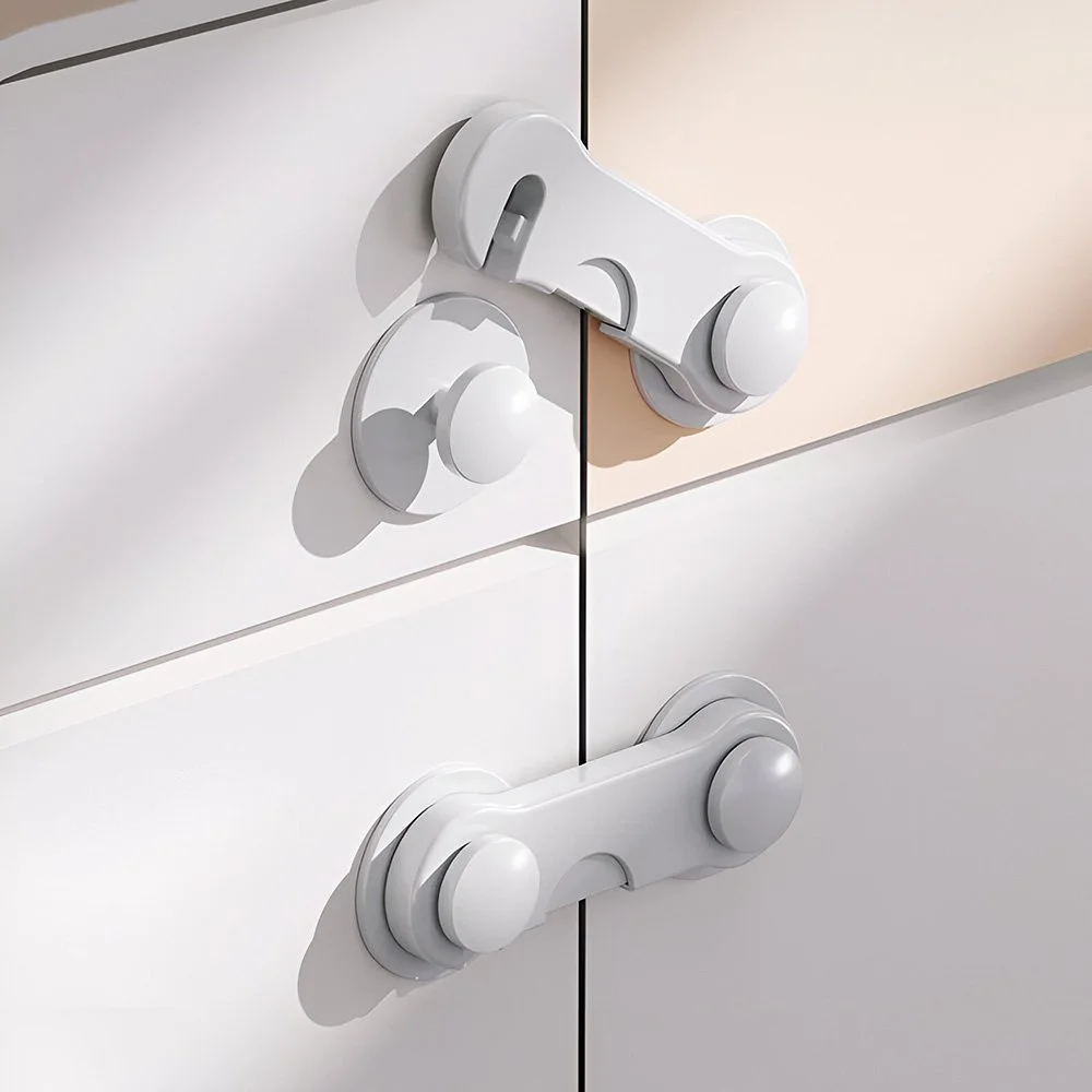 5-Pack Baby Safety Locks for Cabinets, Drawers, Doors & Appliances