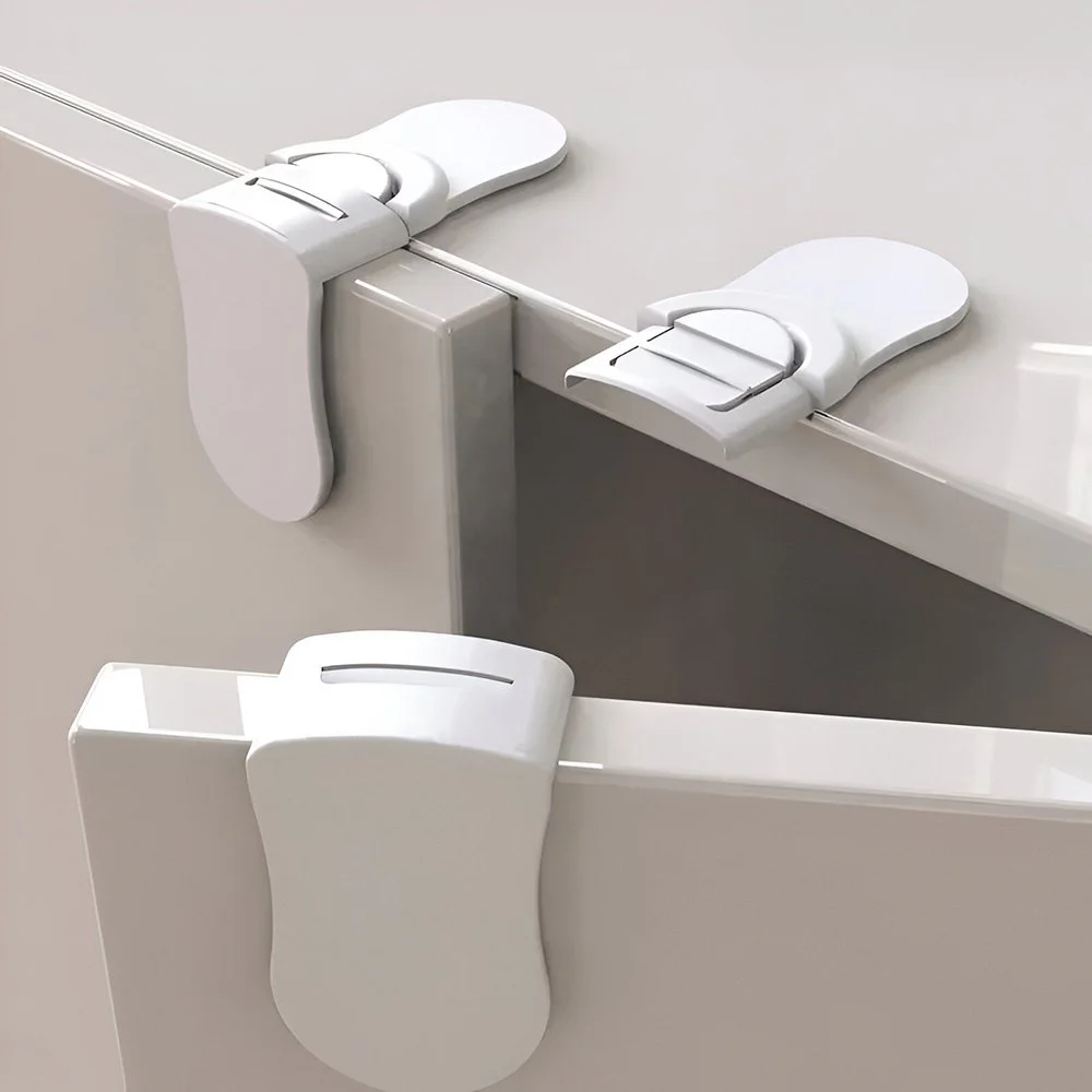 10PCS Child Safety Cabinet Locks - Baby Drawer, Fridge & Toilet Protection Set