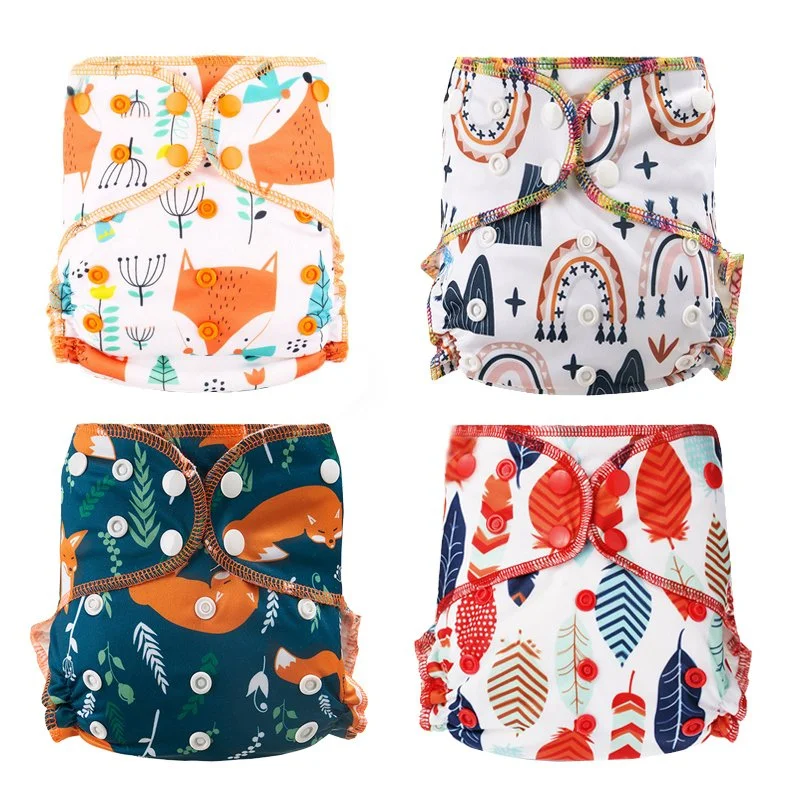 Heavy Wetter AI2 Snap Insert Bamboo Cotton Velour Night Diaper - Waterproof & Super Absorbent