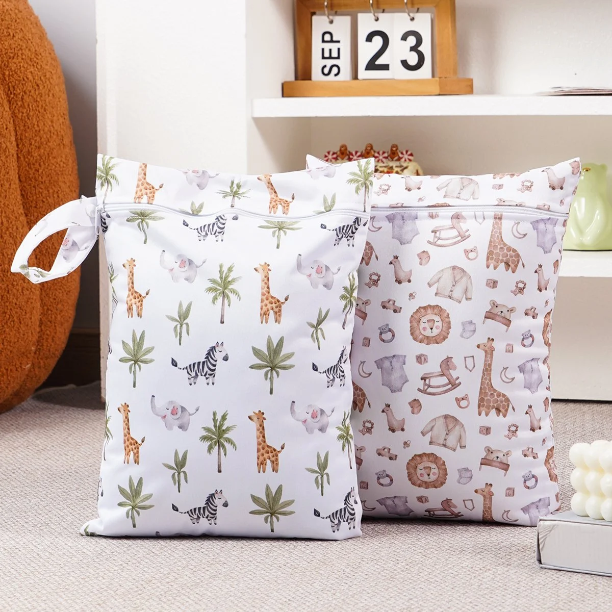 Reusable Waterproof Multi-Function Wet Bag with Zipper Pocket Handle