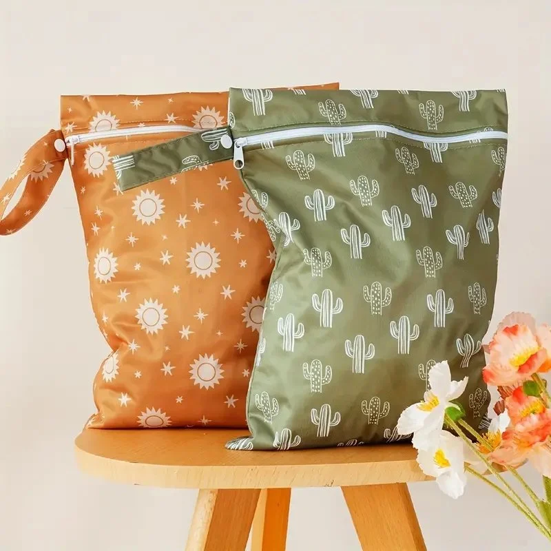 2PCS Reusable Wet Dry Bags