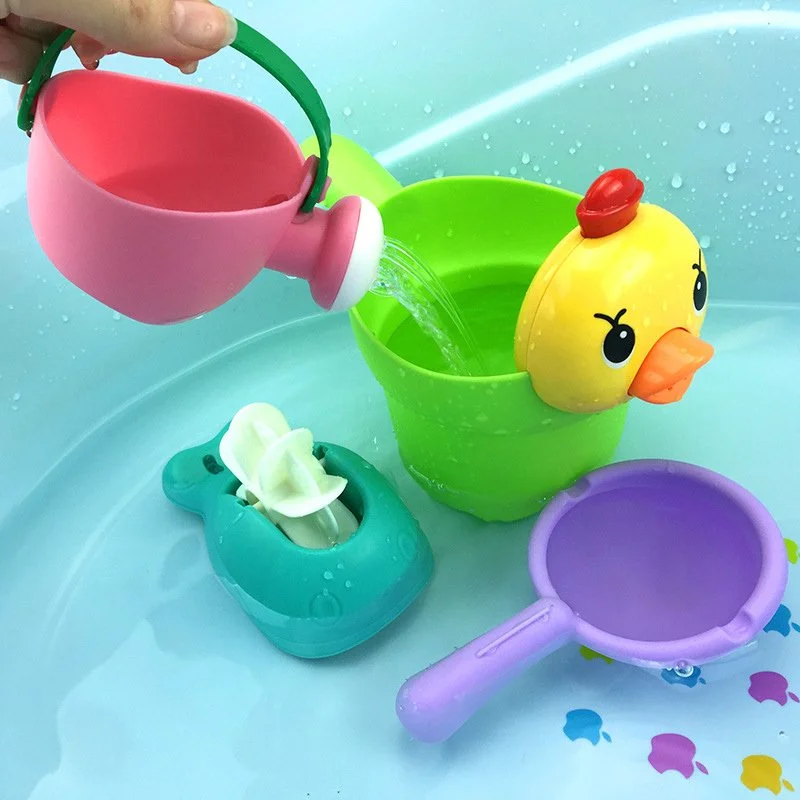 4Pcs Baby Bath Toys Set