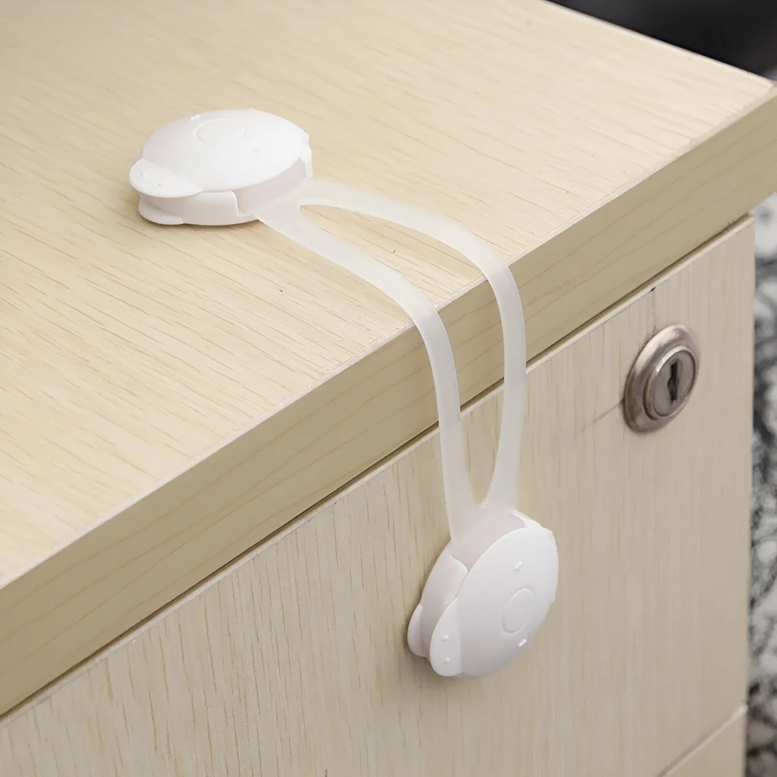 5-Pack Child Safety Locks for Drawers, Cabinets & Fridge