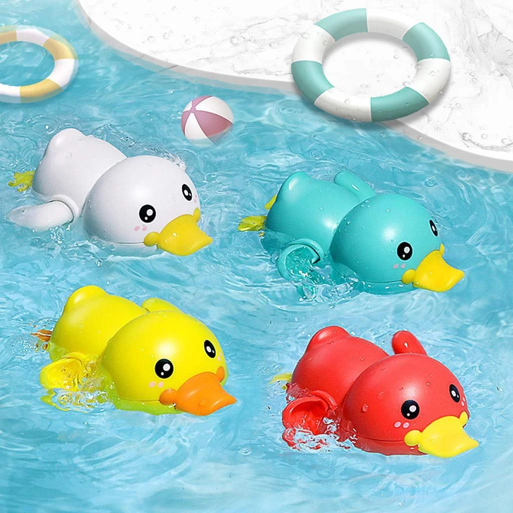 Clockwork Swimming Duck Bath Toy for Kids - Fun and Safe Bath Time Toy